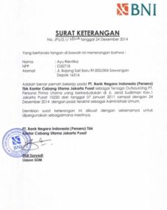 15 Contoh Surat Keterangan Kerja Word & PDF Simple